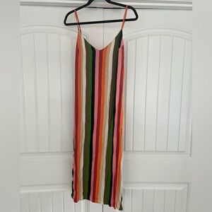 Reformation striped midi dress